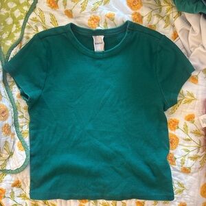Maeve Teal Short Sleeve Kids Tee